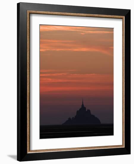 Mont Saint Michel at Night-Philippe Manguin-Framed Photographic Print