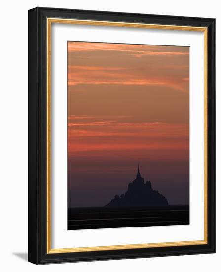 Mont Saint Michel at Night-Philippe Manguin-Framed Photographic Print