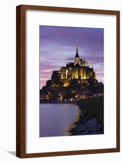 Mont Saint Michel at Sunset-Markus Lange-Framed Photographic Print