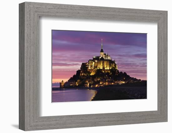 Mont Saint Michel at Sunset-Markus Lange-Framed Photographic Print