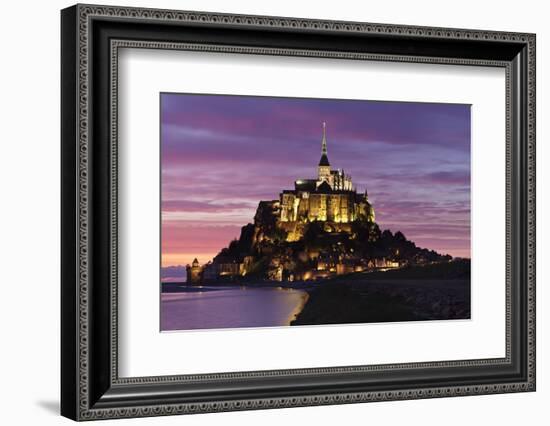 Mont Saint Michel at Sunset-Markus Lange-Framed Photographic Print