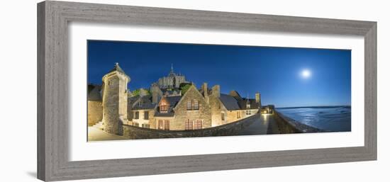 Mont Saint Michel Curtain Wall-Philippe Manguin-Framed Photographic Print