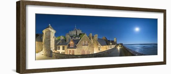 Mont Saint Michel Curtain Wall-Philippe Manguin-Framed Photographic Print