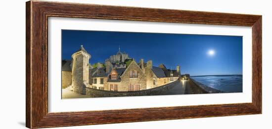 Mont Saint Michel Curtain Wall-Philippe Manguin-Framed Photographic Print