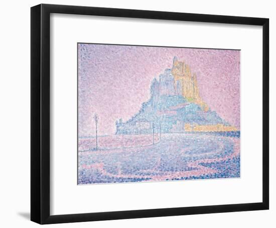 Mont Saint-Michel, Fog and Sun, 1897-Paul Signac-Framed Giclee Print