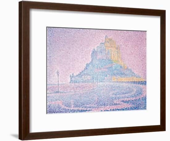 Mont Saint-Michel, Fog and Sun, 1897-Paul Signac-Framed Giclee Print