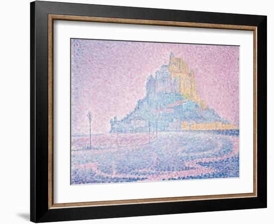 Mont Saint-Michel, Fog and Sun, 1897-Paul Signac-Framed Giclee Print