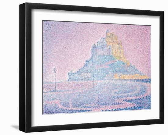 Mont Saint-Michel, Fog and Sun, 1897-Paul Signac-Framed Giclee Print