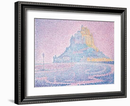 Mont Saint-Michel, Fog and Sun, 1897-Paul Signac-Framed Giclee Print