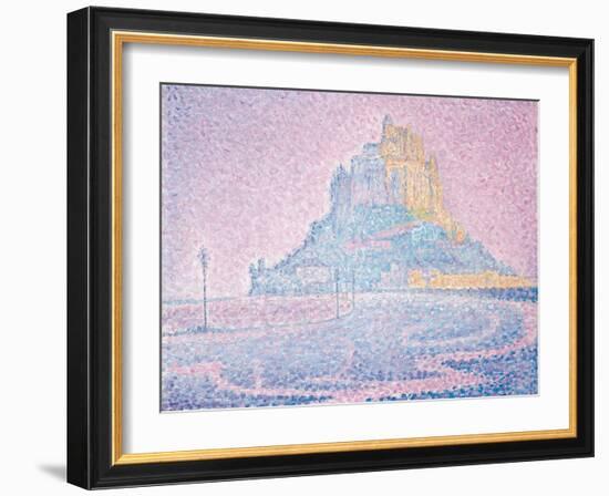 Mont Saint-Michel, Fog and Sun, 1897-Paul Signac-Framed Giclee Print