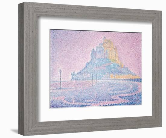 Mont Saint-Michel, Fog and Sun, 1897-Paul Signac-Framed Giclee Print