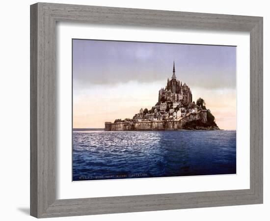 Mont Saint-Michel, France, 1890s-Science Source-Framed Giclee Print