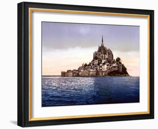 Mont Saint-Michel, France, 1890s-Science Source-Framed Giclee Print
