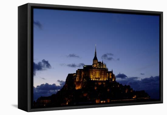 Mont Saint Michel Is a Tidal Island in Normandy, Approximately One Kilometre Off the French Coast-LatitudeStock-Framed Premier Image Canvas