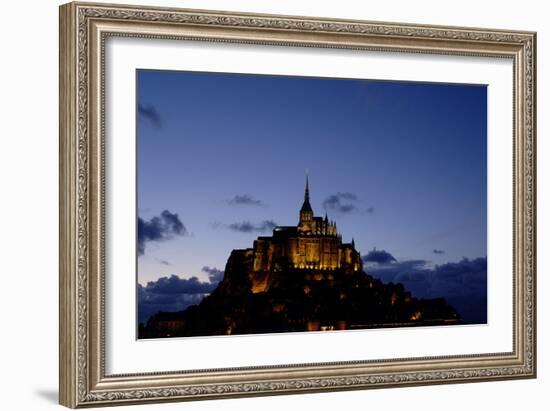 Mont Saint Michel Is a Tidal Island in Normandy, Approximately One Kilometre Off the French Coast-LatitudeStock-Framed Photographic Print