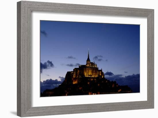 Mont Saint Michel Is a Tidal Island in Normandy, Approximately One Kilometre Off the French Coast-LatitudeStock-Framed Photographic Print