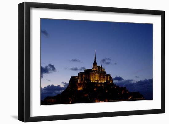 Mont Saint Michel Is a Tidal Island in Normandy, Approximately One Kilometre Off the French Coast-LatitudeStock-Framed Photographic Print