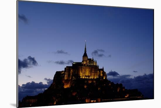 Mont Saint Michel Is a Tidal Island in Normandy, Approximately One Kilometre Off the French Coast-LatitudeStock-Mounted Photographic Print