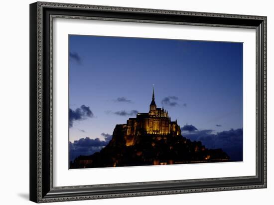 Mont Saint Michel Is a Tidal Island in Normandy, Approximately One Kilometre Off the French Coast-LatitudeStock-Framed Photographic Print