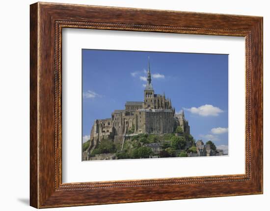 Mont Saint-Michel Is an Island Commune in Normandy, France-Mallorie Ostrowitz-Framed Photographic Print