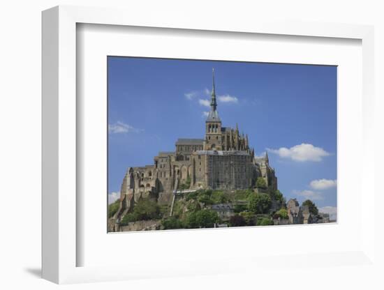 Mont Saint-Michel Is an Island Commune in Normandy, France-Mallorie Ostrowitz-Framed Photographic Print