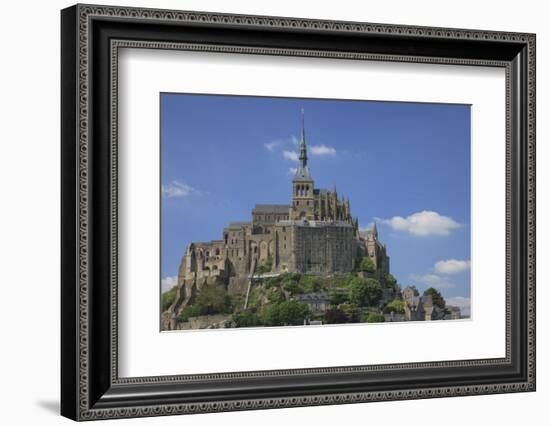 Mont Saint-Michel Is an Island Commune in Normandy, France-Mallorie Ostrowitz-Framed Photographic Print