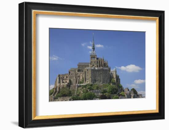 Mont Saint-Michel Is an Island Commune in Normandy, France-Mallorie Ostrowitz-Framed Photographic Print