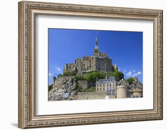 Mont Saint-Michel Is an Island Commune in Normandy, France-Mallorie Ostrowitz-Framed Photographic Print