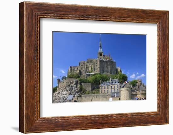 Mont Saint-Michel Is an Island Commune in Normandy, France-Mallorie Ostrowitz-Framed Photographic Print