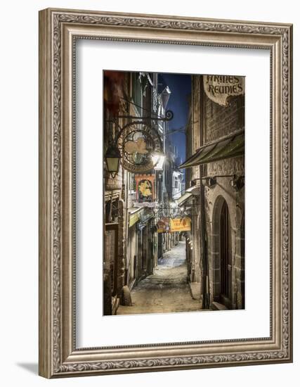 Mont Saint Michel La Grande Rue-Philippe Manguin-Framed Photographic Print