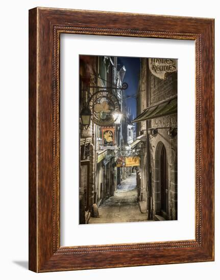 Mont Saint Michel La Grande Rue-Philippe Manguin-Framed Photographic Print