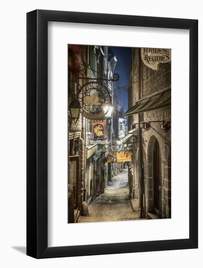 Mont Saint Michel La Grande Rue-Philippe Manguin-Framed Photographic Print