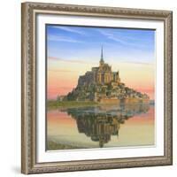Mont Saint Michel Morn-Richard Harpum-Framed Art Print