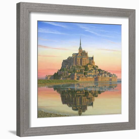 Mont Saint Michel Morn-Richard Harpum-Framed Art Print