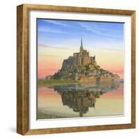 Mont Saint Michel Morn-Richard Harpum-Framed Art Print