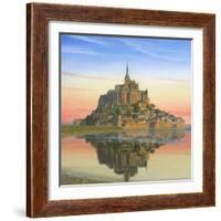 Mont Saint Michel Morn-Richard Harpum-Framed Art Print