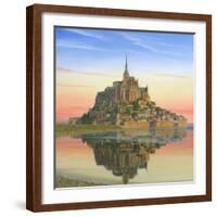 Mont Saint Michel Morn-Richard Harpum-Framed Art Print