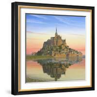 Mont Saint Michel Morn-Richard Harpum-Framed Art Print