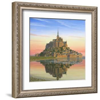 Mont Saint Michel Morn-Richard Harpum-Framed Art Print