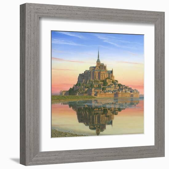 Mont Saint Michel Morn-Richard Harpum-Framed Art Print