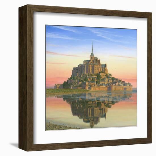 Mont Saint Michel Morn-Richard Harpum-Framed Art Print