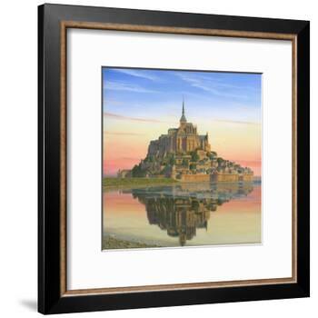 Mont Saint Michel Morn-Richard Harpum-Framed Art Print