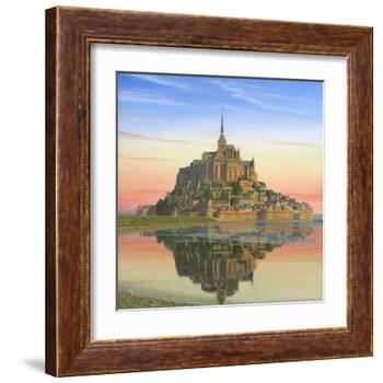 Mont Saint Michel Morn-Richard Harpum-Framed Art Print