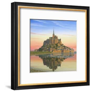 Mont Saint Michel Morn-Richard Harpum-Framed Art Print