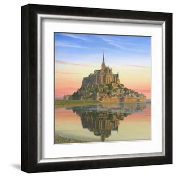 Mont Saint Michel Morn-Richard Harpum-Framed Art Print