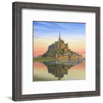Mont Saint Michel Morn-Richard Harpum-Framed Art Print