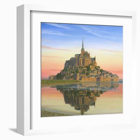 Mont Saint Michel Morn-Richard Harpum-Framed Art Print