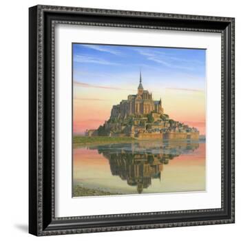 Mont Saint Michel Morn-Richard Harpum-Framed Art Print