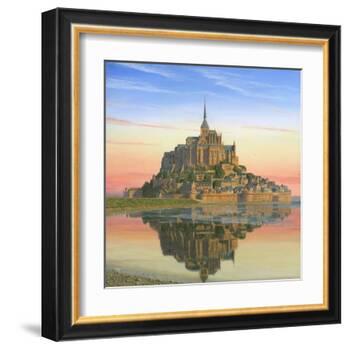 Mont Saint Michel Morn-Richard Harpum-Framed Art Print