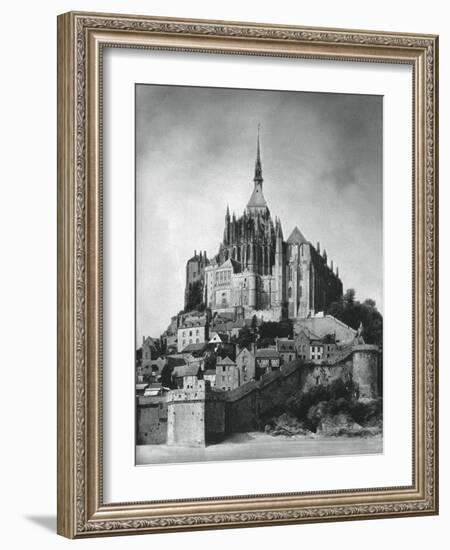 Mont Saint-Michel, Normandy, France, 1937-Martin Hurlimann-Framed Giclee Print